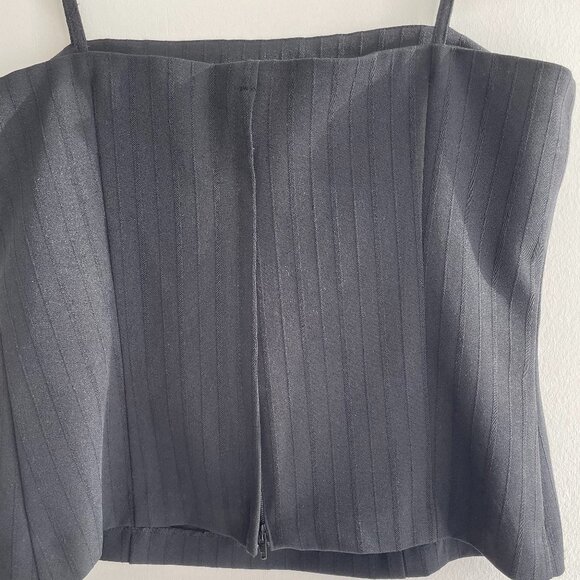 pinstripe 90's bustier top - Picture 4 of 4
